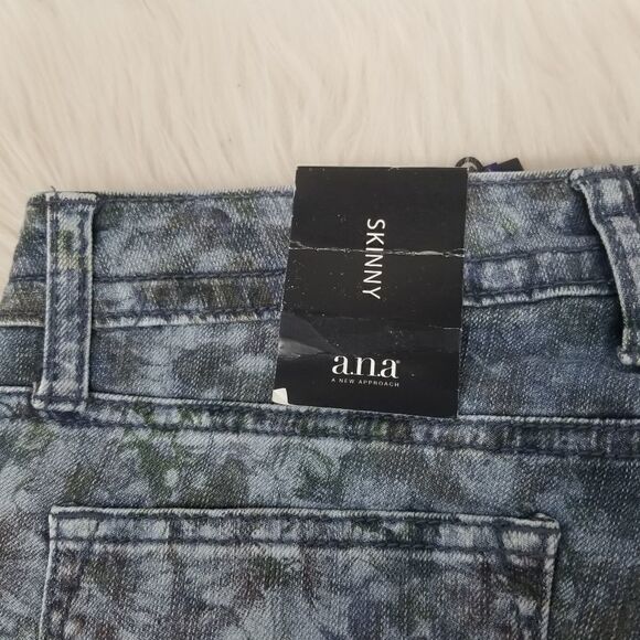 NWT. ana Skinny Fliral Print Denim. Size 27/4. - Picture 12 of 16